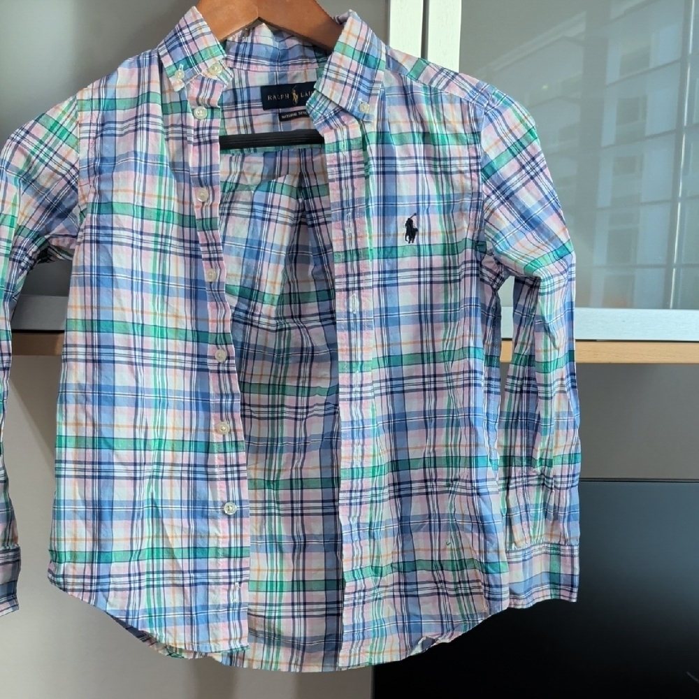 Ralph Lauren Kids Multicolor Plaid Button Down Shirt